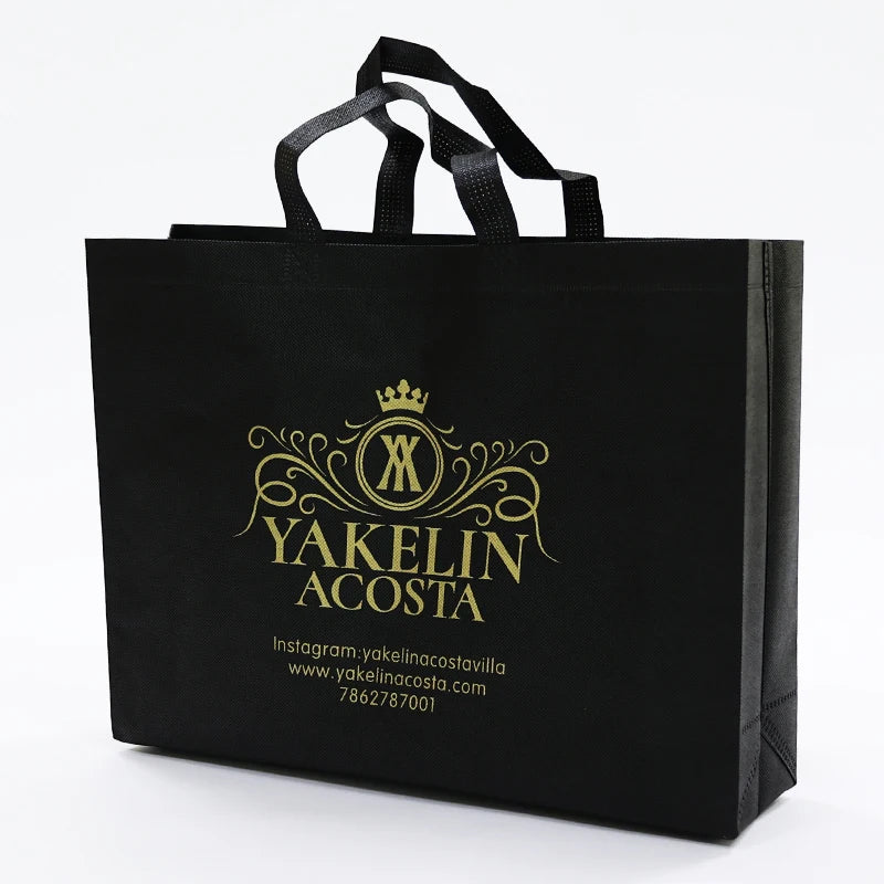 Custom Reusable Non-woven t Shirt Bag Foldable Tote Carry Bag for Shopping Non Woven Grocery Bags