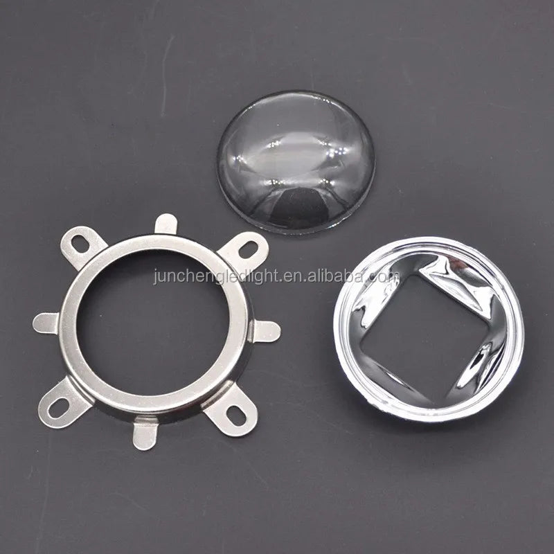 LED Lens Optical Glass (44mm 60degree) + 50mm Reflector Collimator Housing + Fixed Bracket With Holder