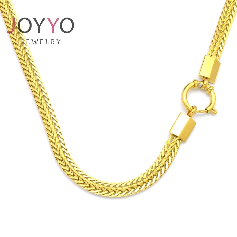 Stainless Steel Jewelry Gold Plated Man Necklace Stainless Men Luxury Necklace Chain for Men