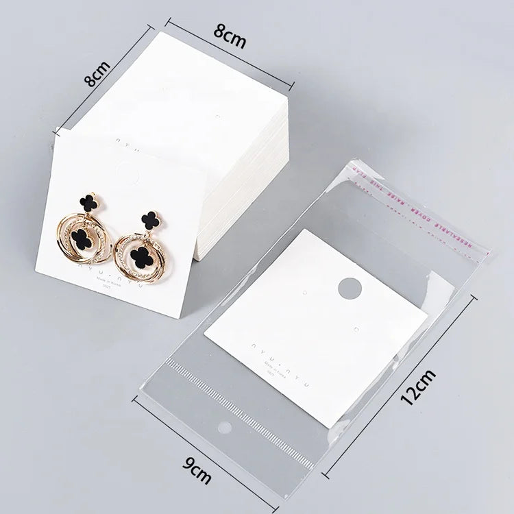 Factory Wholesale Printing Kraft Paper Card Cheap Price Jewelry Display Card Necklace Earring Card Promotional