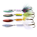 HENGJIA New 6.5CM-3.5G Metal Spinning Fishing Lures Artificial Bait Spoon Lure Spinner