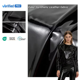 In Stock Garment Fabric Elastic Mirror Pattern Pu 4 Way Stretch Faux Leather Fabric for Leggings Costumes Dresses Skirts Fabric