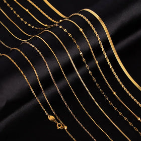 Hot Sale 18K Gold Plated Chain Necklace Collarbone Chain Wholesale