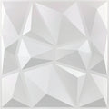 3D Wall Panels MatteWhite 50cm*50cm PVC Waterproof Wall Panel Board for Interior Home Hote Interior Wall Decoration