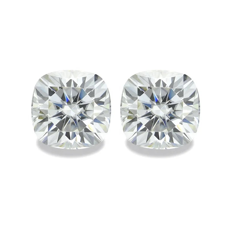 Lab Created Diamond Cushion Cut GH Color 6*6mm-10*10mm Moissanite Price Per Carat