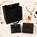 2024 New Black Jewelry Paper Boxes for Bracelet & Earrings Custom Emboss Deboss Logo Custom Color Gift Packaging Boxes