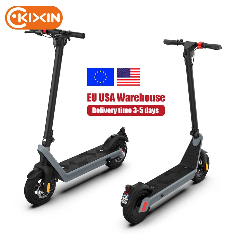 KIXIN X9 36V 48V 550W Foldable Rear Electric Scooter Rechargeable Battery Wholesale Kick Foot Scooter UK/EU 40km/h Speed