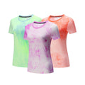 High Stretch T Shirt Women Mesh Fabric Breathable Shirt Yoga Wear Sport Shirts for Women