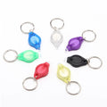 Giveaways Gifts Gadgets 22000MCD Ultra Violet Light 365-400nm Plastic Keyring Led Lamp UV Key Chain Mini Torch Light Keychain