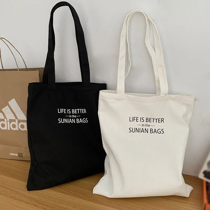 Wholesale Eco-Friendly Custom Printed Blue Canvas Tote Bags Recyclable Fabric New Design for Advertising Daily Use Gifts Logo