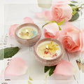 Private Label Dry Flower Scented Candle Ceramic Cup Creative Handmade Soy Wax Candles with Gift Box for Easter & Father's Day