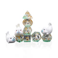 Wholesale Bulk D10 D16 D20 Resin DND RPG Dice Set 4 Sided White Seal Dice for Board Game