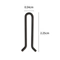 Black Lead Weight Mold with U-Shaped Swivel Snap Hook Fishing Tackle for Carp Terminal Safety Snaps Included