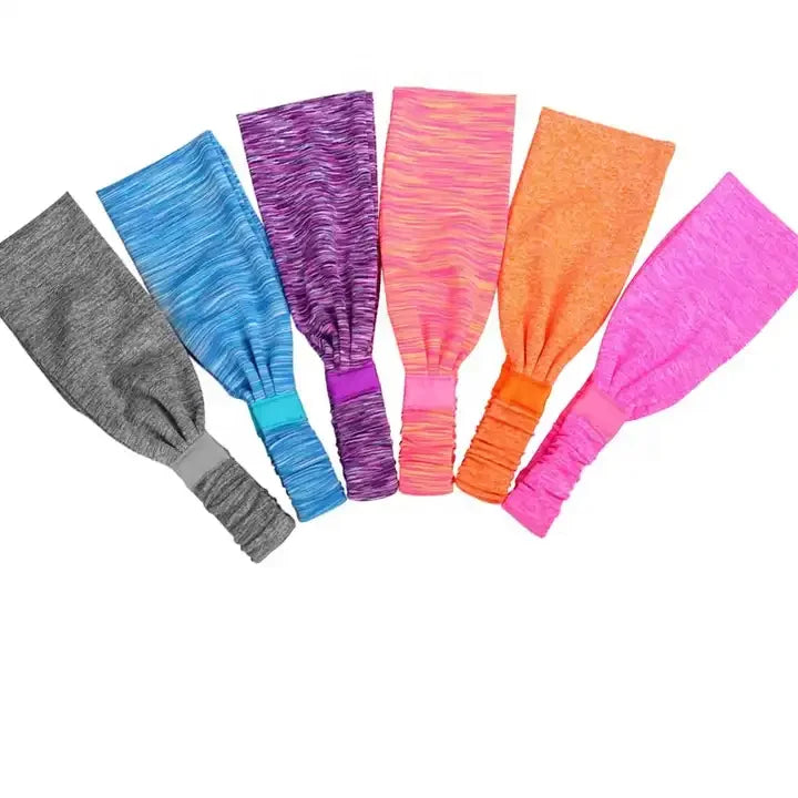 Wholesale Custom Logo Sweatband for Running Hairband Woman Head Band Workout Gym Tennis Sweating Yoga Unisex Sports Hair Band