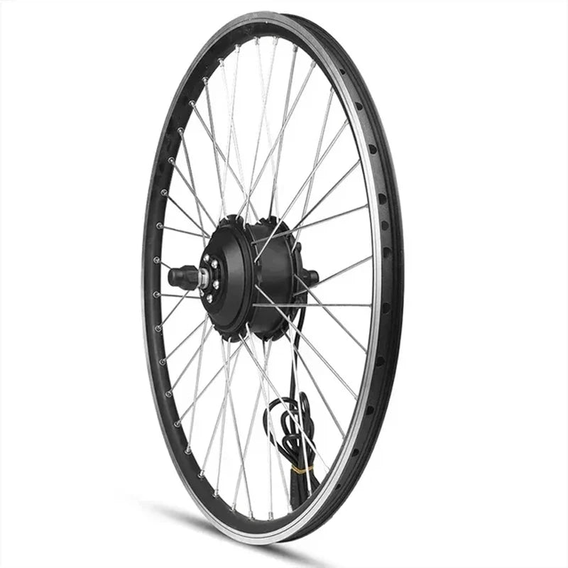 36V 250W Black 26 Inch Front Drive Brushless Geared Hub Motor Wheel 35km/h for Electric Bike Bicycle