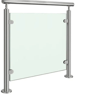 Reilbu Customized Glass Railing Balustrade Stainless Steel Post for Glass Railing