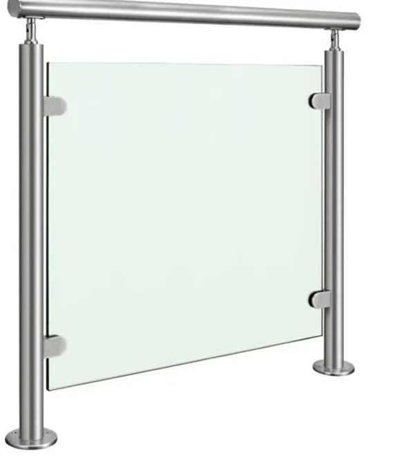 Reilbu Customized Glass Railing Balustrade Stainless Steel Post for Glass Railing
