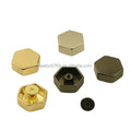 Stock Supply Bag Hardware Accessories 8mm Flat Hexagon Decorative Bag Bottom Stud