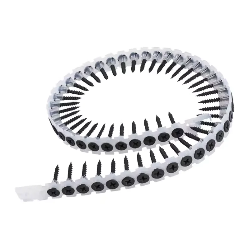 Anti-Corrosion Plastic Strip for Chipboard Screw Coarse Chain Type Drywall Screw Collated Self-Tapping Screws