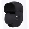Outdoor Men and Women Ear Flap Hat Face Protector Cotton Hat Waterproof Thicken Winter Hat Cap