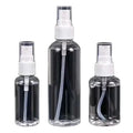 Hot Sale Empty Clear Transparent PET 10ml 30ml 60ml 100ml 250ml Refillable Plastic Spray Bottles With Fine Mist Sprayer