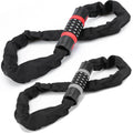 Heavy Duty 5 Digit Resettable Combination Bike Chain Lock Security Anti-Theft Steel Bicycle Motorcycle Scooter Lock