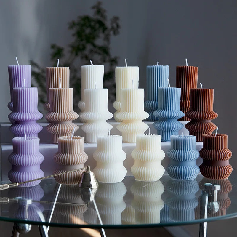 Scented Candle Nordic Style Creative Geometric Shape Aromatherapy Candles Hotel Desktop Table Setting Atmosphere Ornaments