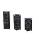 Hot Sale 4 Tier Wire Multi Functional Rotating Vegetable and Fruit Rack Kitchen Shelf with Rotating Baskets