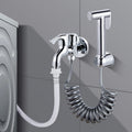 Toilet Sprayer Exposed Wall Mounted Bathroom Shower Wall Mixer Spring Hose Bracket Shattaf Set