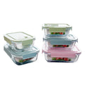 Microwave 700ML Safe Wholesale Adult Lunch Box Borosilicate Glass Food Storage Container With Plastic Lid