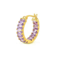 Fashion Jewelry Hoop Color CZ Silver Earings for Women Sterling Silver 925 18k Gold 5A Zircon Hoop Earrings