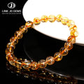 JD GEMS Wholesale Natural Golden Quartz Round Bead Fashion Bracelets Ideal for Women and Men