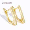 18K Gold Plated Brass Metal Earwires Fasteners DIY Earring Making Findings Accessories Jewelry Components for Earrings Creation
