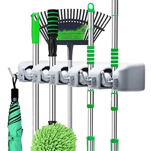 Storaging Mop Holder Organizer for Home Shelf Garage