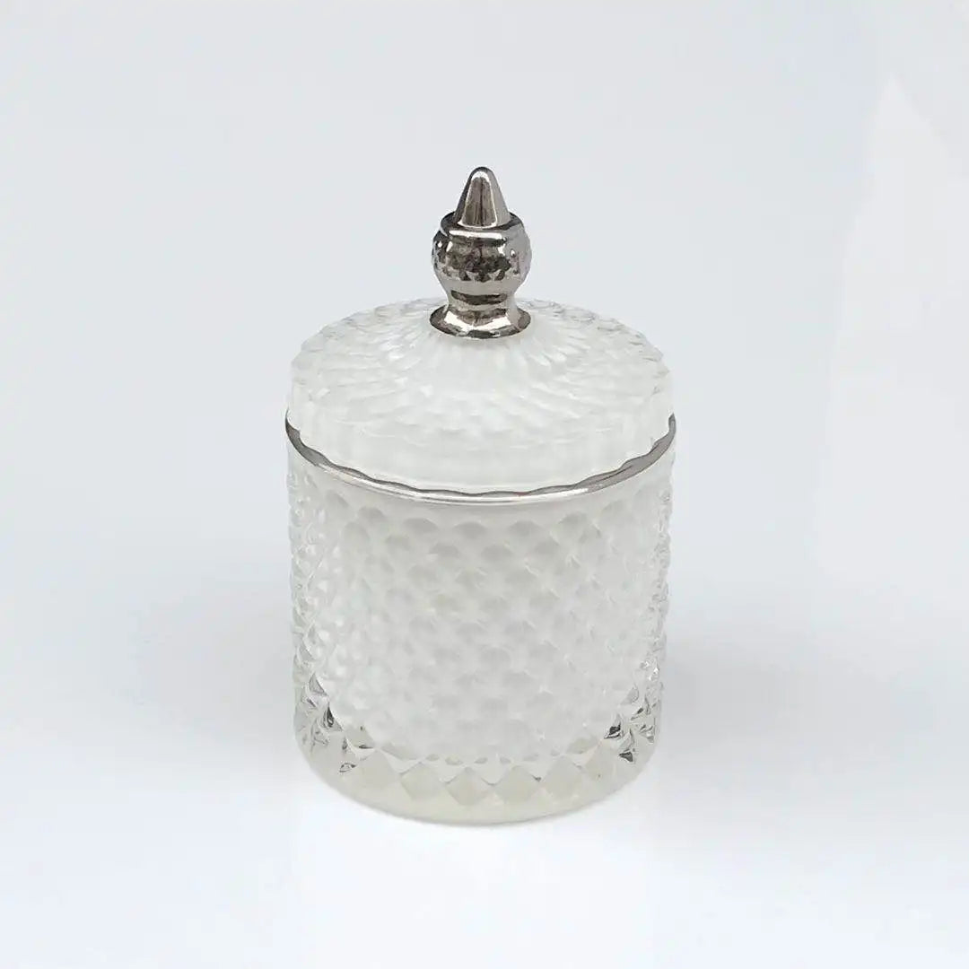 Modern Luxury Custom Frosted Glass Storage Jar Eco-Friendly New Design for Candy Wedding Food Logo Techniques for Honey School