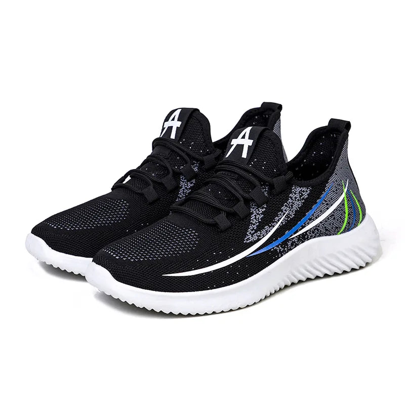 Wholesale Men's Cushion Casual Sports Running Shoes with Breathable Mesh Insole for Summer Spring and Autumn