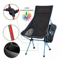 Moon Chair Camping Large Extended Outdoor Adult Folding Moon Chair Fishing Chair Aluminum Alloy with Pillow