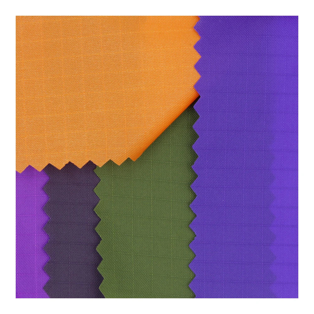 DWR 70d 210T Ripstop Nylon Taffeta Fabric with Pu Coated for Hammock