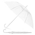 Cheap Clear Plastic Umbrella J Handle Straight Handle Custom-shaped Umbrellas Transparent Umbrella 8 Ribs