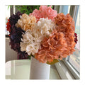 5 Heads 4 Corner Coated Hydrangea Artificial Flowers Decorative