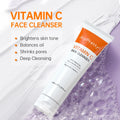 Private Label Natural Face Wash Whitening Deep Cleansing Washing Face Organic Vitamin C Facial Cleanser