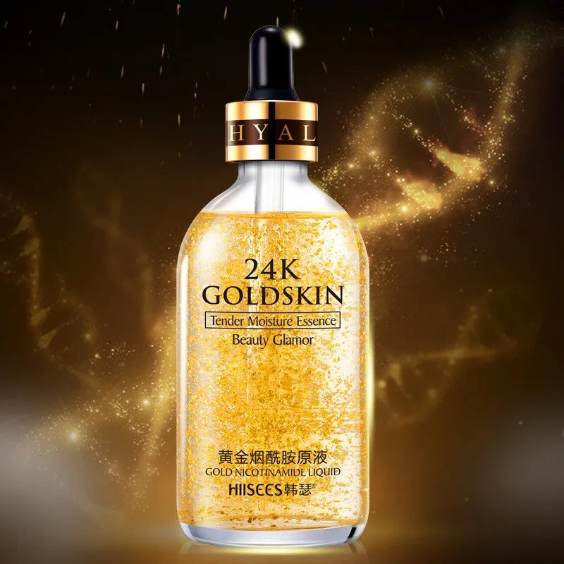 New Arrive Anti Aging Fade Fine Lines Skin Lifting Firming Tightening 24k Gold Face Serum