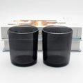 LANGXU in Stock Wholesale Sample Order Translucence Black Gradient  Machine Spray Colors Fast Deliver Candle Jar