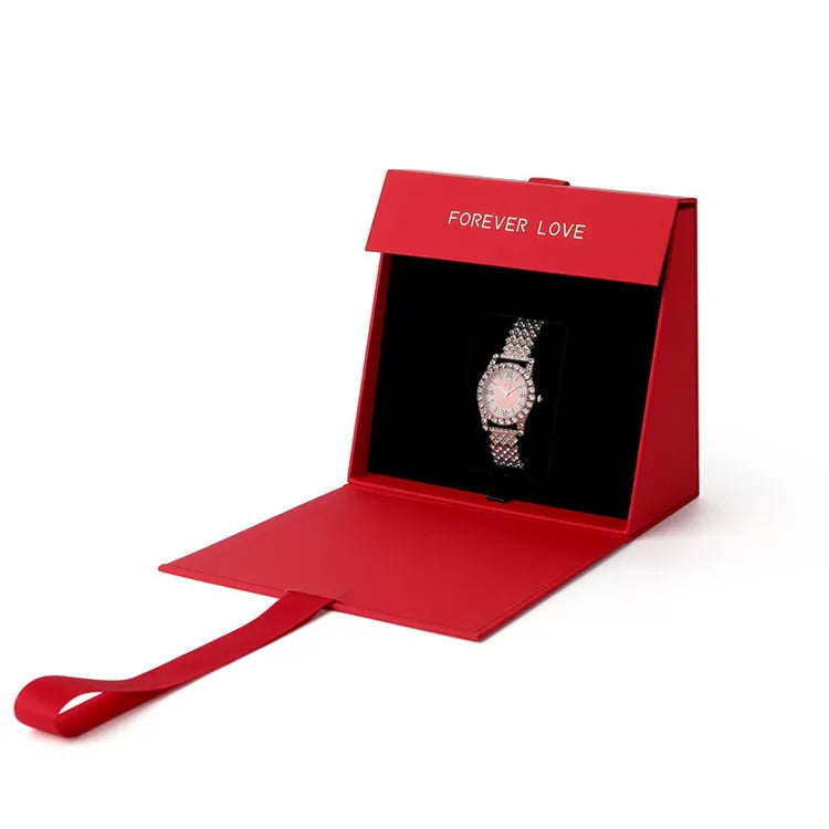 Custom logo Printed Jewelry Gift Bag Necklace Box Package Magnet Box for Jewelry Packaging