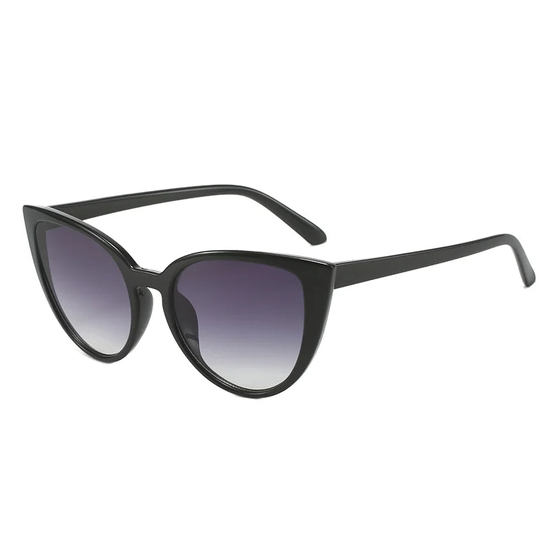 Retro Sexy Cat-Eye Sunglasses Fashionable HAROEYEWEAR Trend Variety Colors-Yellow Gray Tac Lenses PC Frame Model Light Weight