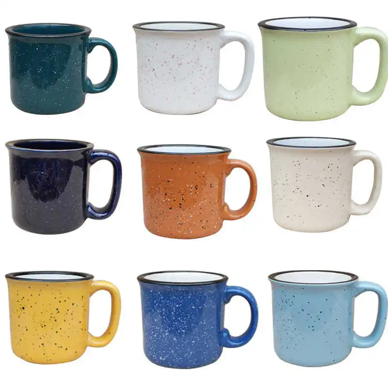 Wholesale Custom Enamel Cast White Fathers Day Coffee Mugs Ceramic Cup Sublimation Mug