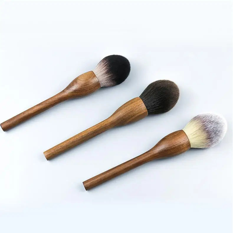 Newest Makeup Brush Combo Makeup Tools Vegan Makeup Synthetic Hair Bristles Soft on Women Professional Walnut Powder Brush