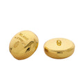 Eco-Friendly Gold Zinc Alloy Snap Mushroom Flower Pattern Plated Shank Button Clothing Decoration British Style Metal Jacket