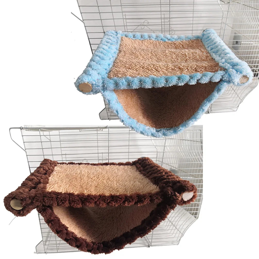 Hamster Warm Hanging Bed Sugar Glider Honey Bag Squirrel Hanging Nest Golden Bear Hamster Jumping Platform