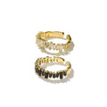 High End 5A Crystal  Pave CZ Rings for Women 18k Gold Plated Brass Jewelry